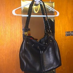 Talbot's leather drawstring shoulder bag